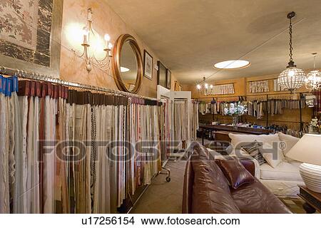 Picture - Inside an interior decoration shop in Spain. Fotosearch