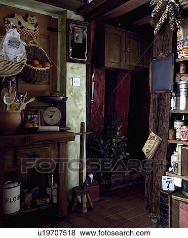 interior, cottage, kitchens, interiors View Large Photo Image Stock Photo - interior, cottage, kitchens, interiors . Fotosearch