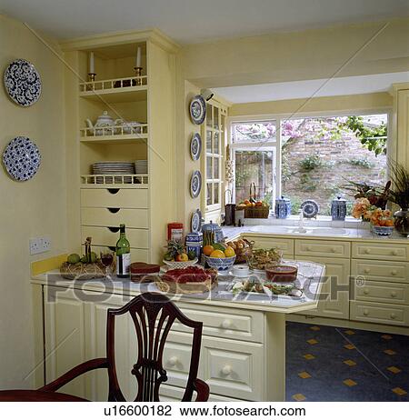 kitchens, interior, view, cookery, traditional, interiors View Large Photo Image Stock Image - kitchens, interior, view, cookery, traditional, interiors. Fotosearch