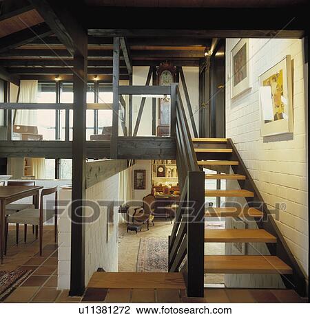 landings, interior, stairs, beams, architectural, hr 454, interiors View Large Photo Image Stock Image - landings, interior, stairs, beams, architectural, hr 454, interiors. Fotosearch