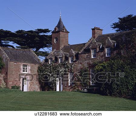 Large traditional country house with clock-tower View Large Photo Image Stock Image - Large traditional country house with clock-tower. Fotosearch