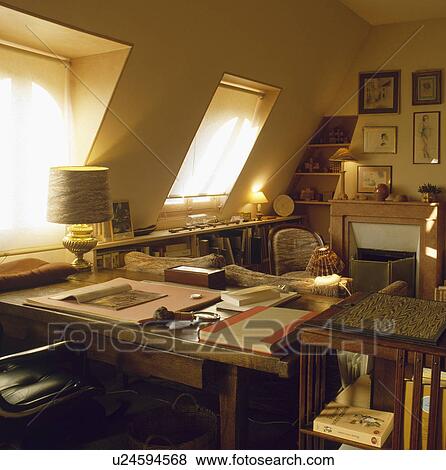 loft, attic, town, traditional, conversion, interiors View Large Photo Image Stock Photo - loft, attic, town, traditional, conversion, interiors. Fotosearch