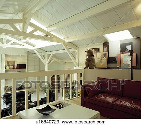 Mezzanine overlooking Living area. View Large Photo Image Stock Photo - Mezzanine overlooking Living area.. Fotosearch