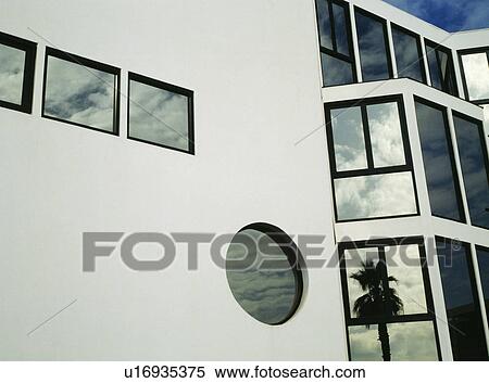 Modern grey office building View Large Photo Image Stock Photography - Modern grey office building. Fotosearch