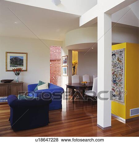 Stock Photo - modern open plan living dining room. Fotosearch