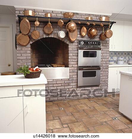 oven, interior, storage, pans, copper, appliance, interiors View Large Photo Image Stock Photo - oven, interior, storage, pans, copper, appliance, interiors. Fotosearch