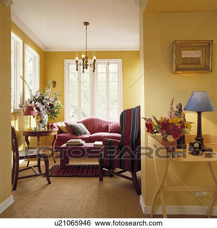 Painted Yellow Interior. View Large Photo Image Stock Photograph - Painted Yellow Interior.. Fotosearch