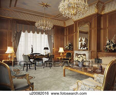 Residents lounge in large traditional hotel in London. View Large Photo Image Stock Photograph - Residents lounge in large traditional hotel in London.. Fotosearch