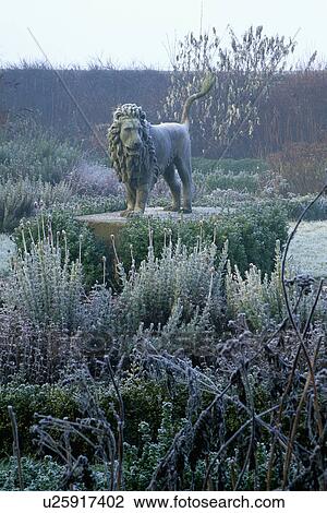 Sculpture in country garden in winter View Large Photo Image Stock Image - Sculpture in country garden in winter. Fotosearch