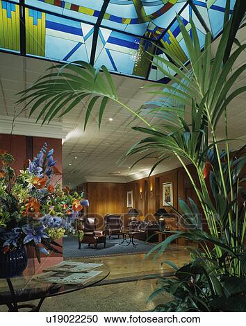 Seating area in reception of large modern hotel. View Large Photo Image Stock Image - Seating area in reception of large modern hotel.. Fotosearch