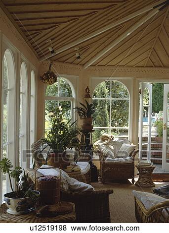 Stock Photo - sittingrooms, houseplant, sittingroom, houseplants, interior, lounge, interiors. Fotosearch