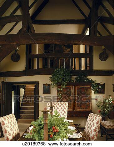 stairs, interior, staircase, beams, beam, dinningroom, interiors View Large Photo Image Stock Photo - stairs, interior, staircase, beams, beam, dinningroom, interiors. Fotosearch