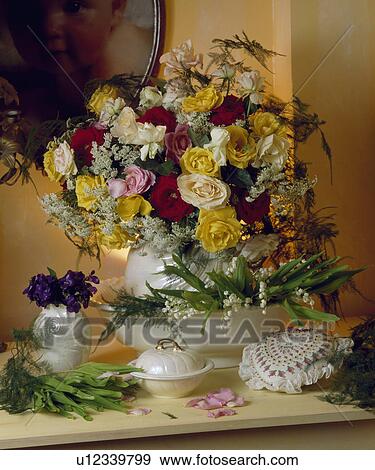 Stock Photo - Still-Life of roses. Fotosearch