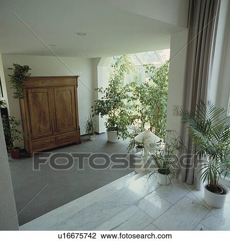 Stock Image - storage, interior, furniture, earth colours, neutrals, floors, interiors. Fotosearch
