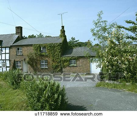 Stock Photo - Terraced cottages in country village. Fotosearch