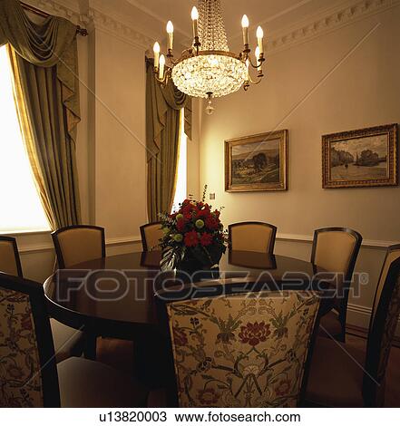 Stock Image - town, interior, traditional, lighting, fixed, neutral, interiors. Fotosearch