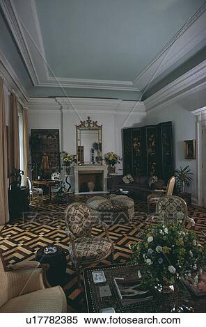 Stock Photography - Traditional country living room. Fotosearch