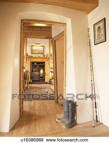 Stock Photo - traditional, guys head lighthouse, interiors, hall, floors, wood. Fotosearch
