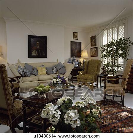 Traditional town living room View Large Photo Image Picture - Traditional town living room. Fotosearch