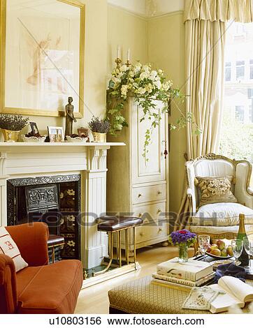 Stock Photograph - Traditional town living room. Fotosearch