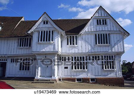 Traditional white timbered medieval country house View Large Photo Image Stock Photo - Traditional white timbered medieval country house. Fotosearch