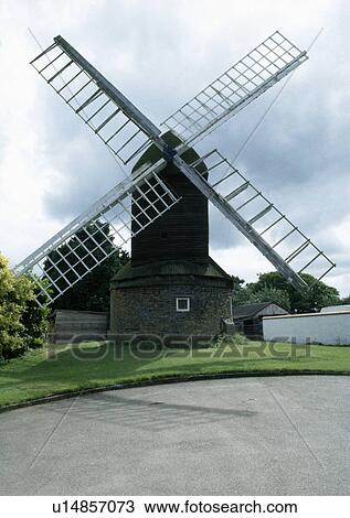 Traditional windmill with sails View Large Photo Image Stock Image - Traditional windmill with sails . Fotosearch