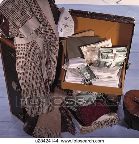 trunk, leather case, interior, interiors, details, objects, lighting, consoles View Large Photo Image Picture - trunk, leather case, interior, interiors, details, objects, lighting, consoles. Fotosearch