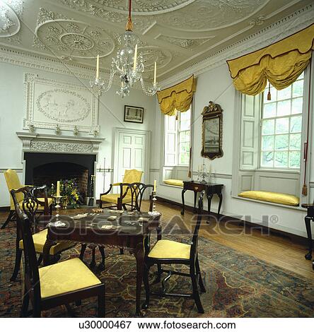 Yellow blinds and cushions in games room of stately home View Large Photo Image Stock Photo - Yellow blinds and cushions in games room of stately home. Fotosearch