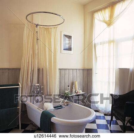 Bath with Shower in Bathroom View Large Photo Image Stock Photograph - Bath with Shower in Bathroom. Fotosearch