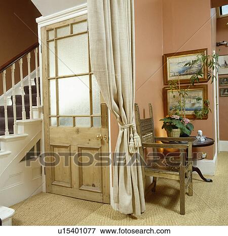 Stock Photo - carpet, interior, sisal, soft-furnishings, curtain, doors, interiors. Fotosearch