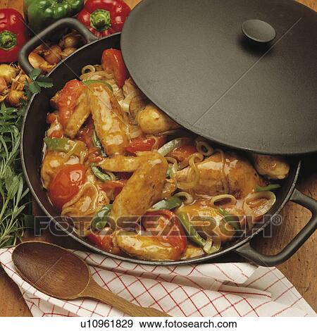casserole, chicken, main, poultry, stew, food View Large Photo Image Stock Photo - casserole, chicken, main, poultry, stew, food. Fotosearch