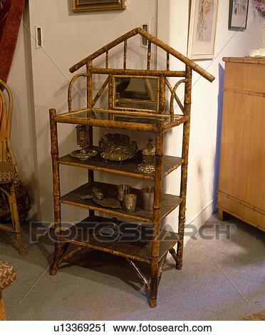 Close-up of antique bambo shelves View Large Photo Image Stock Image - Close-up of antique bambo shelves. Fotosearch