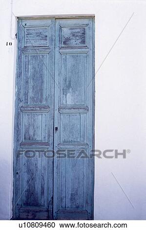 Close up of old blue wooden door View Large Photo Image Stock Image - Close up of old blue wooden door. Fotosearch