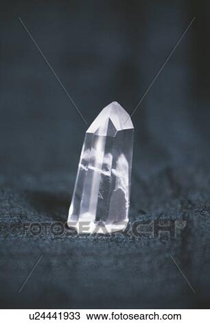 Stock Image - Close up of quartz crystal. Fotosearch