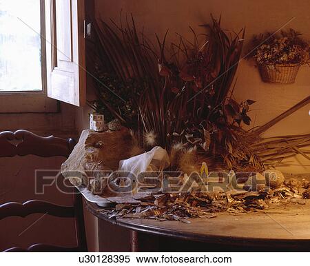 Close-up of rustic nativity crib View Large Photo Image Stock Photography - Close-up of rustic nativity crib. Fotosearch