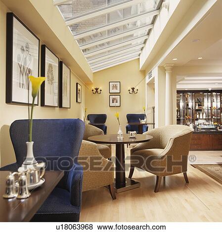 Comfortable informal dining in the bar of London hotel. View Large Photo Image Stock Photo - Comfortable informal dining in the bar of London hotel.. Fotosearch