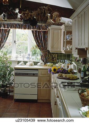 cottage, interior, appliances, appliance, kitchen, traditional, kitchens View Large Photo Image Stock Photo - cottage, interior, appliances, appliance, kitchen, traditional, kitchens. Fotosearch