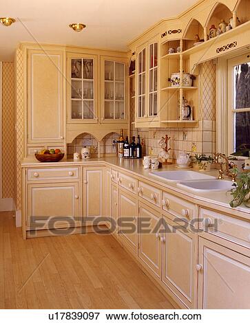 country, interior, kitchens, traditional, neutral, interiors View Large Photo Image Stock Photo - country, interior, kitchens, traditional, neutral, interiors. Fotosearch