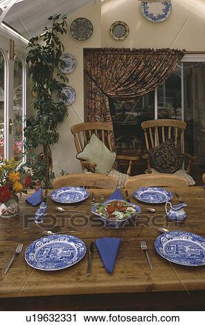 crockery, interior, cottage, diningrooms, interiors, cutlery, table setting View Large Photo Image Stock Image - crockery, interior, cottage, diningrooms, interiors, cutlery, table setting. Fotosearch