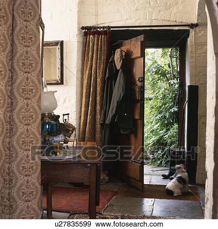 Stock Photo - doorways, hallway, period, hall, interior, stone, interiors. Fotosearch