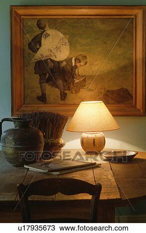 freestanding, interior, lamp, table, picture, details, interiors View Large Photo Image Stock Image - freestanding, interior, lamp, table, picture, details, interiors. Fotosearch