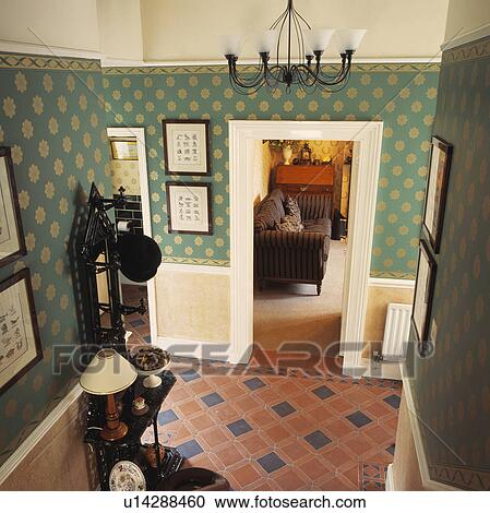 green, interior, traditional, birdseye, hall, interiors View Large Photo Image Stock Image - green, interior, traditional, birdseye, hall, interiors. Fotosearch