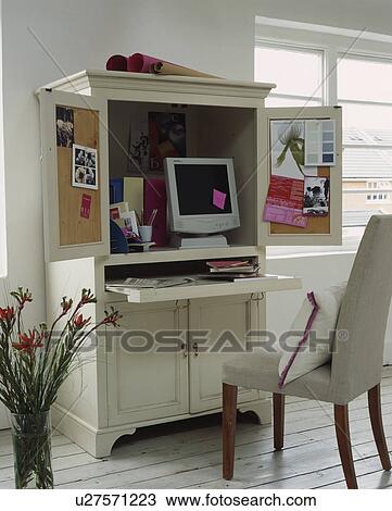 Hide your house accounts away in this compactly designed home office. View Large Photo Image Stock Image - Hide your house accounts away in this compactly designed home office.. Fotosearch