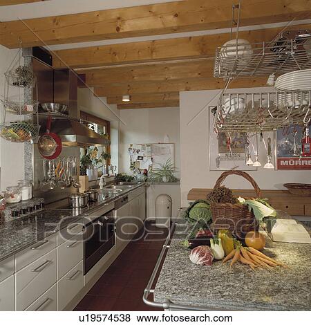 kitchens, interior, beams, traditional, cottage, interiors View Large Photo Image Stock Photo - kitchens, interior, beams, traditional, cottage, interiors. Fotosearch