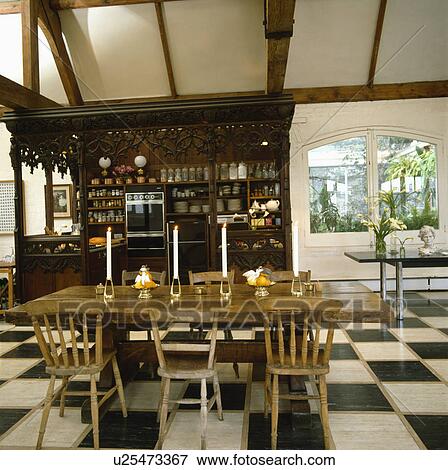 kitchens, interior, eighties, floor, interiors View Large Photo Image Stock Photo - kitchens, interior, eighties, floor, interiors. Fotosearch