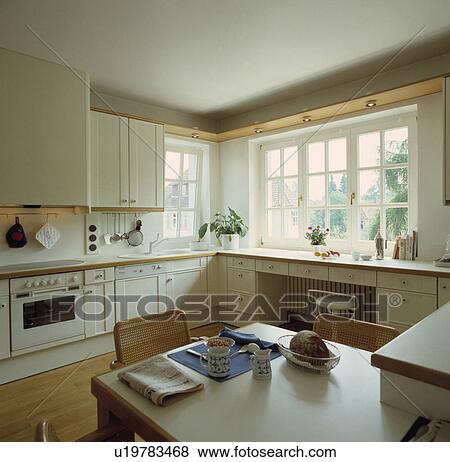 kitchens, interior, windows, neutrals, interiors View Large Photo Image Stock Photo - kitchens, interior, windows, neutrals, interiors. Fotosearch