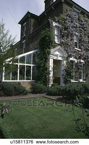 Stock Photograph - Large detached Victorian town house. Fotosearch