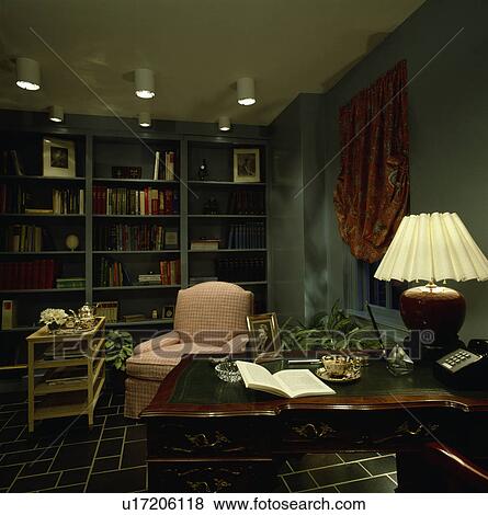 lighted desk