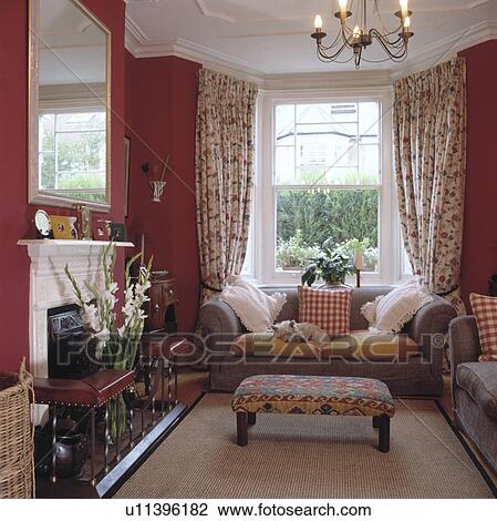 Mirror above fireplace in traditional living room View Large Photo Image Stock Image - Mirror above fireplace in traditional living room. Fotosearch