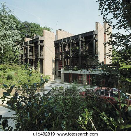 Modern apartment building View Large Photo Image Stock Photo - Modern apartment building. Fotosearch